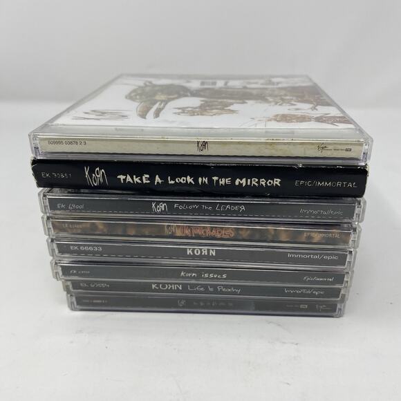 Korn CDs Lot Of 8 Untouchables, Follow The Leader , Take A Look In The Mirror… - Picture 1 of 11